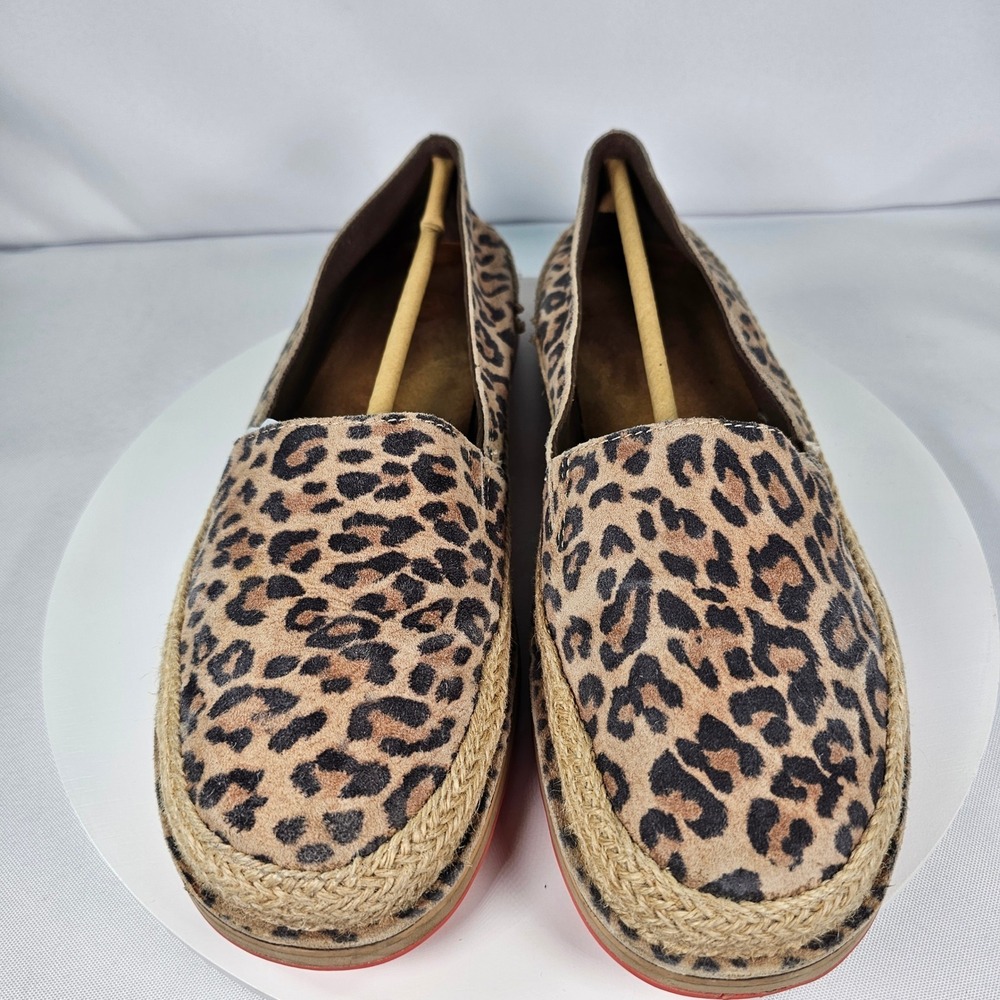 Ariat Cruiser Women's Leopard Print Slip On Espadrille Flats Shoes Size 10B - Picture 5 of 8